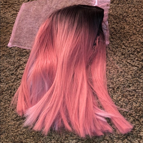 Hot Topic Accessories - Black to Pink Ombre Synthetic Wig